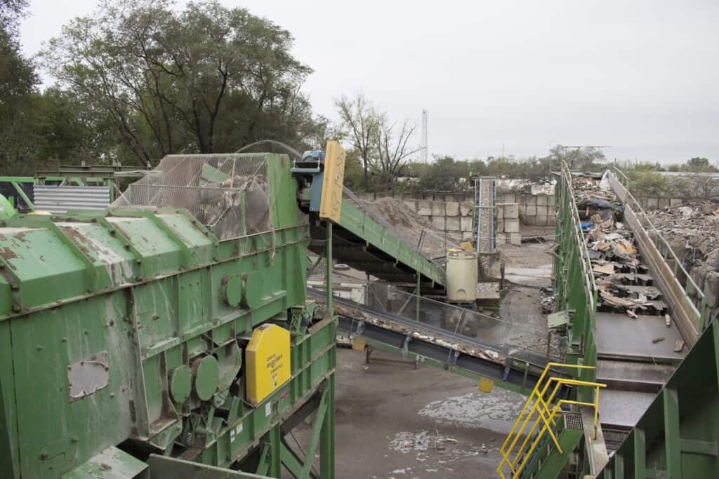 A photo of one of GK's C&D Recycling Systems